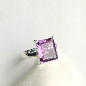Amethyst ring in Sterling Silver Size 9